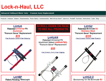 Tablet Screenshot of lock-n-haul.com